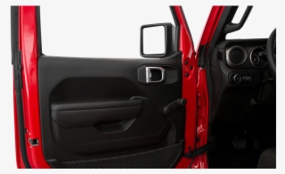 Inside Of Driver's Side Open Door, Window Open - Window