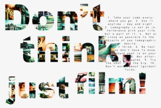 Don't Think, Just Film - Graphic Design