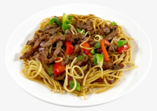 Black Pepper Pasta Steak Teppanyaki Of Beef - Fried Noodles