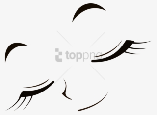 Free Png Closed Eyes Png Image With Transparent Background - Closed Anime Eyes Png
