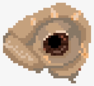 Bearded Dragon Eye - Deadpool Logo Pixel Art