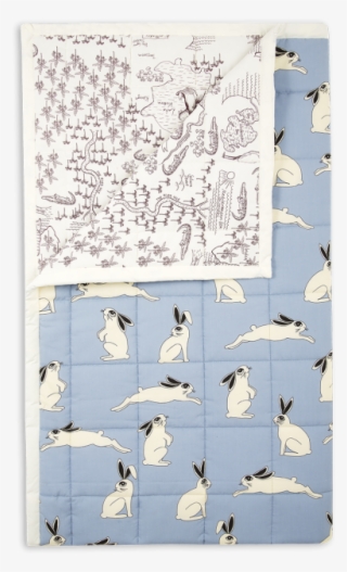 Rabbit/croco Map Bedspread - Paper