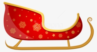 Free Png Red Santa Sleigh Png Png Images Transparent - Red Santa Sleigh Clipart