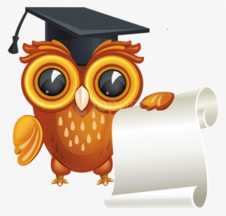 Free Png Download Owl With Diploma Clipart Png Photo - Owl With Graduation Hat Clipart Png