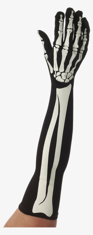 Long Skeleton Gloves - Womens Skeleton Gloves