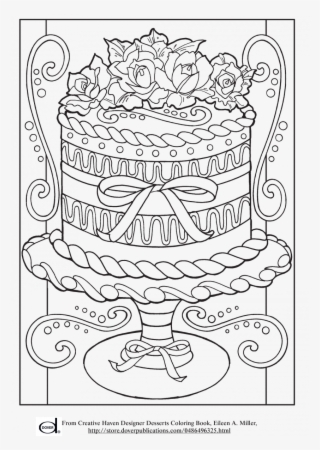Freeintable Adult Coloring Pages Wedding Cake Art Easter - Hard Cakes Coloring Pages