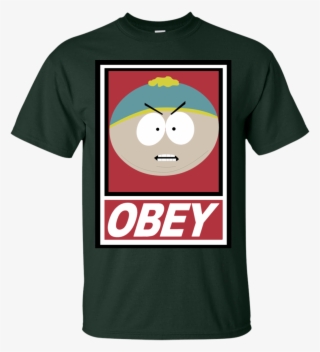 Obey South Park Cartman Funny Men's T-shirt - Cartoon