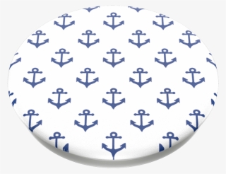 Anchors Away White, Popsockets - Anchor Print