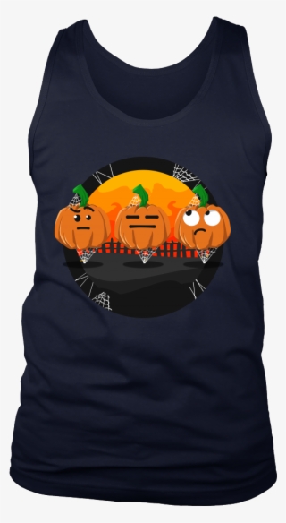 Funny Cartoon Fruit Feeling Confused Pumpkin Face Men's - Shirt