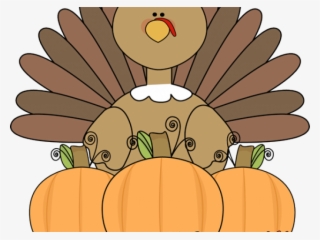 Cute Clipart Thanksgiving - Turkey With A Pilgrim Hat