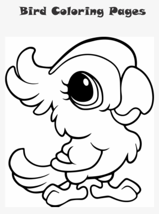 Bird Coloring Page - Cute Parrot Coloring Pages