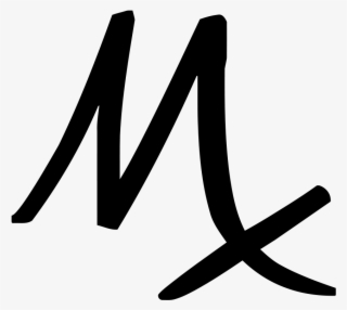 Mx, A Symbol For Minim In The Apothecaries' System - Mx Symbol