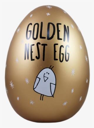 Eggcellent Large Nest Egg Gold "golden Nest