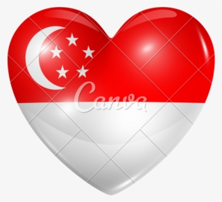 Singapore Flag Clipart Valentines Day - Flag