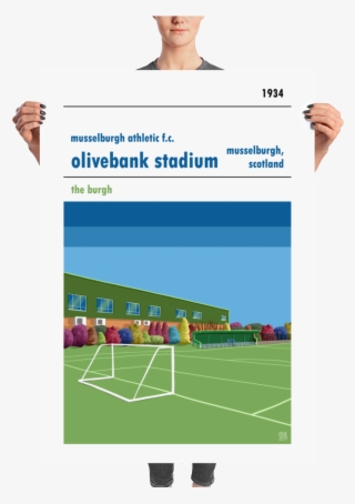 Retro Look Olivebank Stadium - Freddy Mercury Portrait Drawing