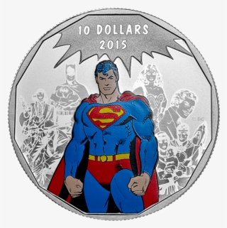Fine Silver Coloured Coin - Superman Superstore