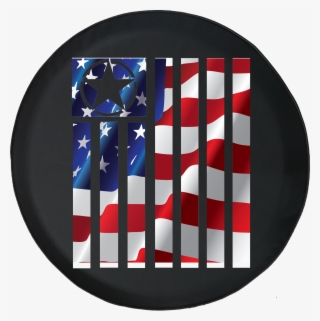 Jeep Wrangler Tire Cover With Tactical Military Star - Graphic Design
