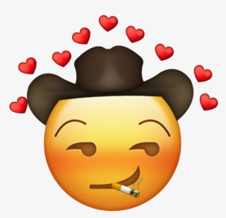 Cowboy Emojis - Cowboy Emoji With Heart