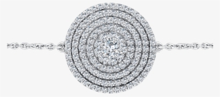 85ct Hsi Fancy Micro Set Diamond Disc Bracelet In 18k