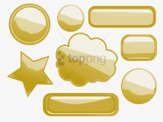 Free Png Gold Shiny Button Png Png Image With Transparent - Золотые Фигуры Пнг