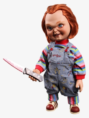 Childs Play Collectible Figure Talking Sneering Chucky - Chucky Scarred 15inch With Sound Poseable Figure