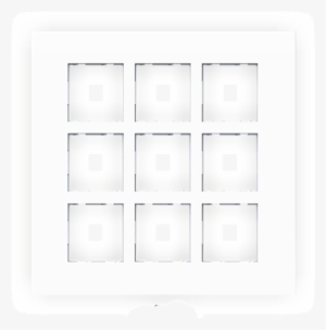 Snow White Modular Plates With Base Frame - Monochrome