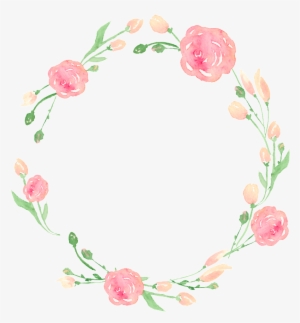 This Graphics Is Garland Border Transparent About Wreaths,peach,hand - Portable Network Graphics