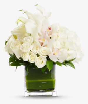 Modern Arrangement - White Floral Centerpieces Png