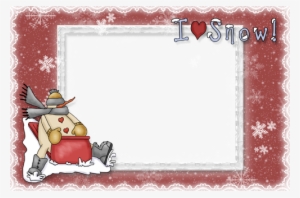 I Love Snow - Picture Frame