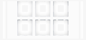 Snow White Modular Plates With Base Frame 12 Module - Monochrome