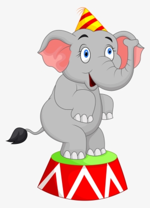 Clipart Train Carnival - Circus Elephant Clipart