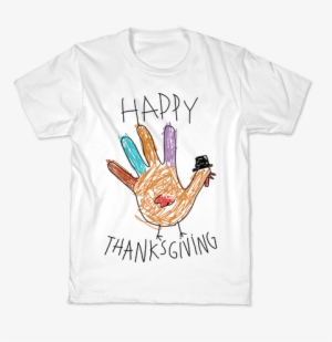 Happy Thanksgiving Hand Turkey Kids T-shirt - Radio T Shirt Designs