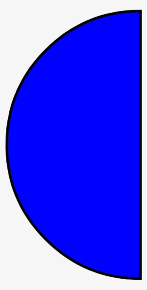 Circle - Half - Half Blue Circle