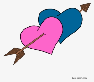 Hearts And Arrow, Free Graphic - Kiss