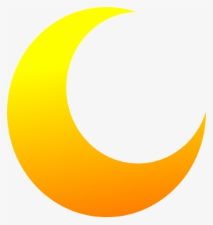 Beautiful Half Circle Clip Art Medium Size - Yellow Half Moon Png