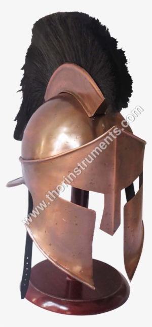 300 King Spartan Copper Helmet With Stand