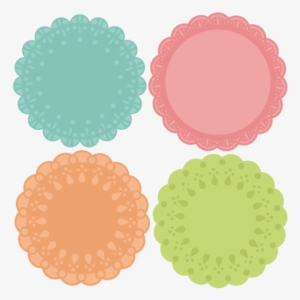 doily set svg cutting files doily cut files for scrapbooking - doily clipart transparent background