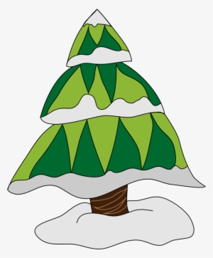 Winter Pine Tree Clip Art - Winter Pine Tree Clipart