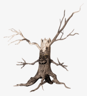 Tree With Scary Face And Arms - Driftwood