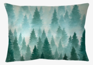 Hand Drawn Watercolor Illustration - Watercolor Forest Background Png