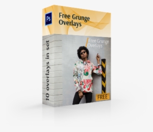 Grunge Overlay Photoshop Cover Box - Adobe Photoshop