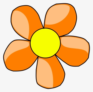 Black And White Clip Art At Clker Com Vector Online - Simple Flower Clipart
