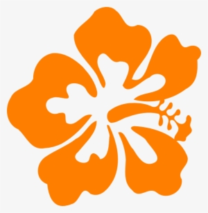 Orange Hisbiscus Clip Art - Hibiscus Clip Art