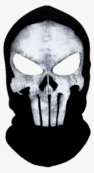 A Black Skull Face Mask - Punisher Mask