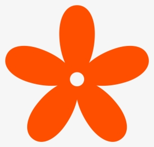 Orange Flower Clipart - Pink Flower Clipart