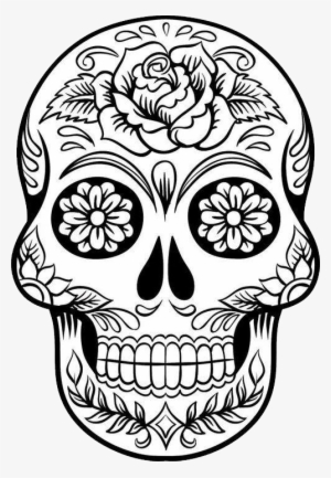 Skull Png - Desenho De Caveira Mexicana