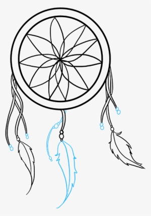 How To Draw Dream Catcher - Simple Dreamcatcher Drawing