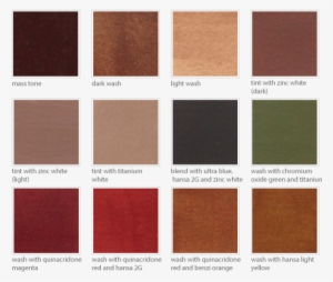 Burnt Umber Color Chart - Red Oxide Paint Color