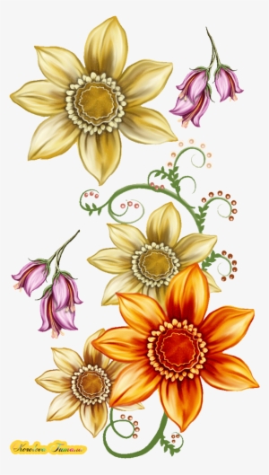 Flower Decoration Png Flowers For By Korolevatumana - Transparent Png Flower Decoration