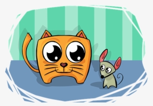Cat Mouse Friend Smile Smiling Friendship - Cat And Mouse Vector Png